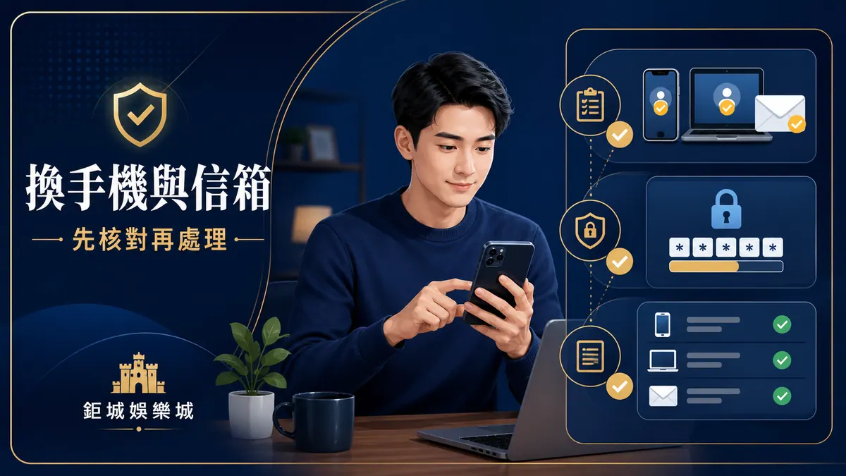 娛樂城更換手機或信箱怎麼辦？登入驗證、裝置紀錄與帳戶安全